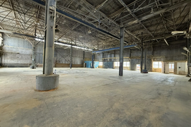 Тёплый склад 900 м², кран-балка