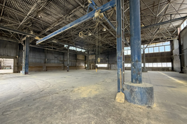 Тёплый склад 900 м², кран-балка