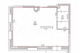 Помещение 48,7 м² под магазин, офис